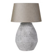 Large Grey Distressed Lamp with Shade 76cm | Annie Mo's