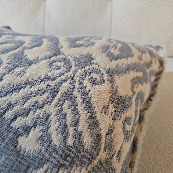 Large Ikara Blue Cushion 2