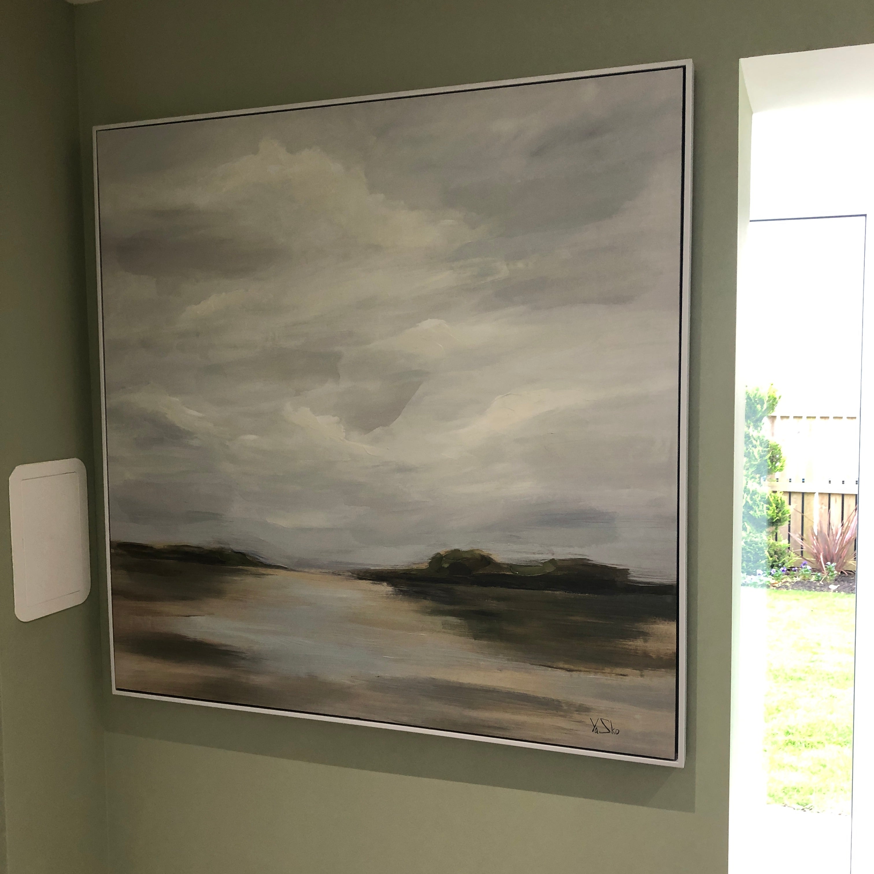 Large Square Clear Pathway Canvas 108cm | Annie Mo's