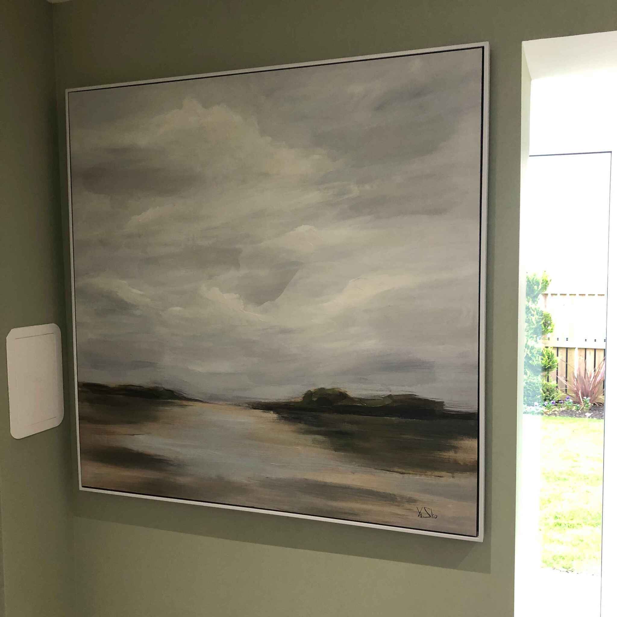 Large Square Clear Pathway Canvas 108cm