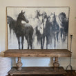 Large Wild Horses Framed Canvas 4