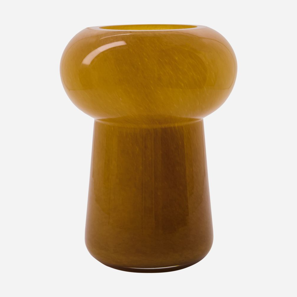 Laro Amber Glass Vase 24cm | Annie Mo's