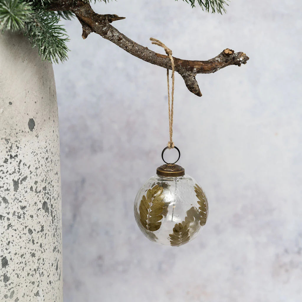 Leaf Botanical Bauble 8cm-B