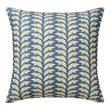 Leaves Stripe Navy Cushion 50x50cm | Annie Mo's