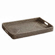 Light Grey washed Rattan Rectangle Tray 60cm | Annie Mo's