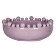 Emmerdale Lilac Crackle Glazed Large Bowl with Ball Detail