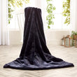 London Navy Faux Fur Throw - Size Choice | Annie Mo's