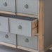 Loumarin Large Grey Chest of Three Drawers 113cm Wide