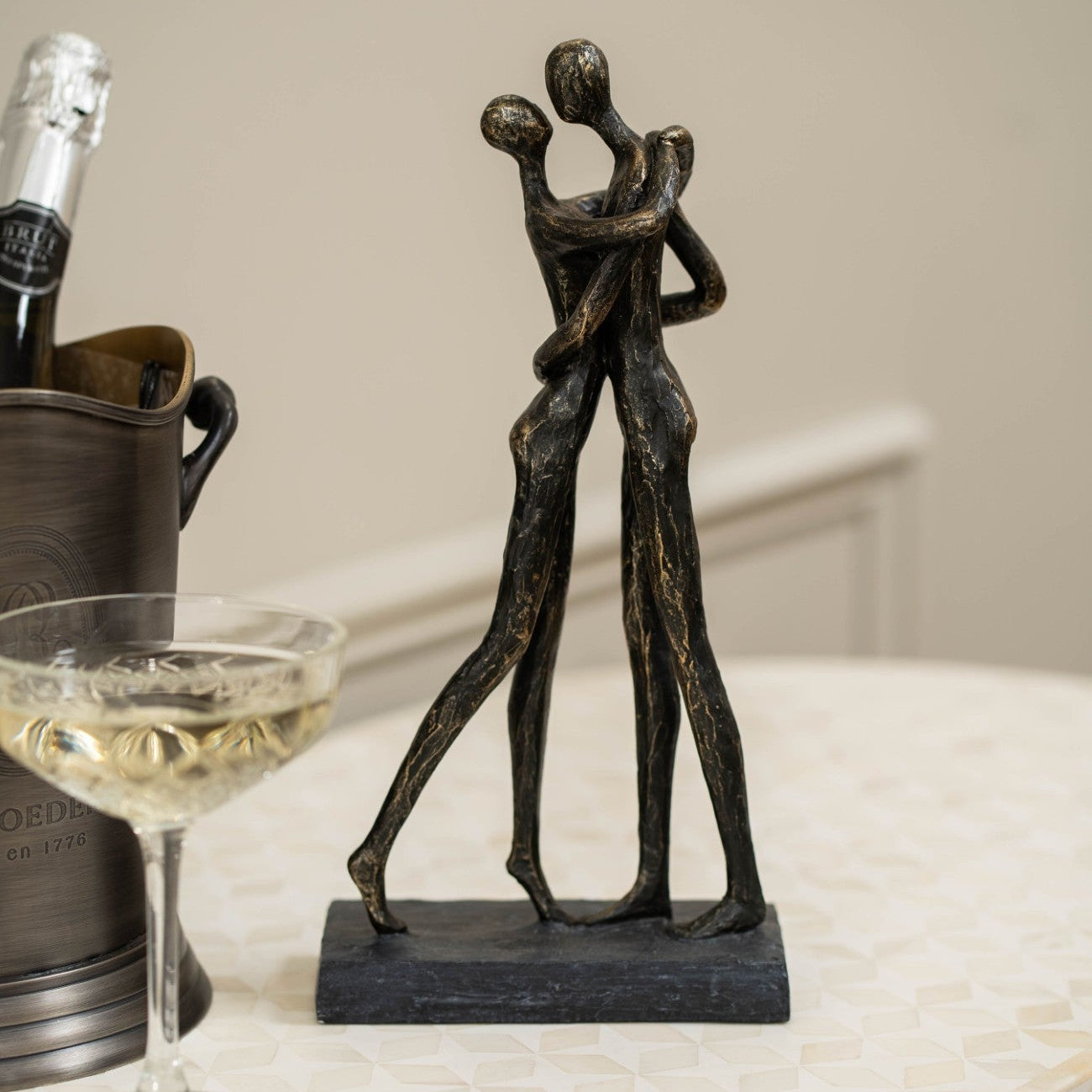 Lovers Embrace Sculpture 32cm | Annie Mo's