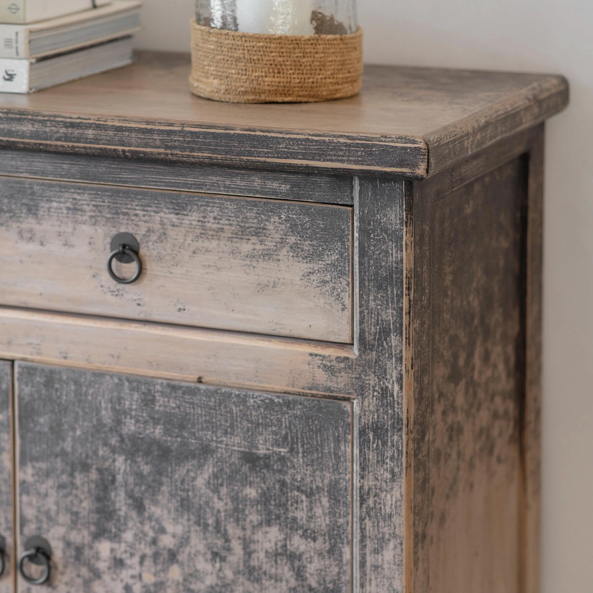 Loxwood Reclaimed Pine Four Door Sideboard 160cm-C