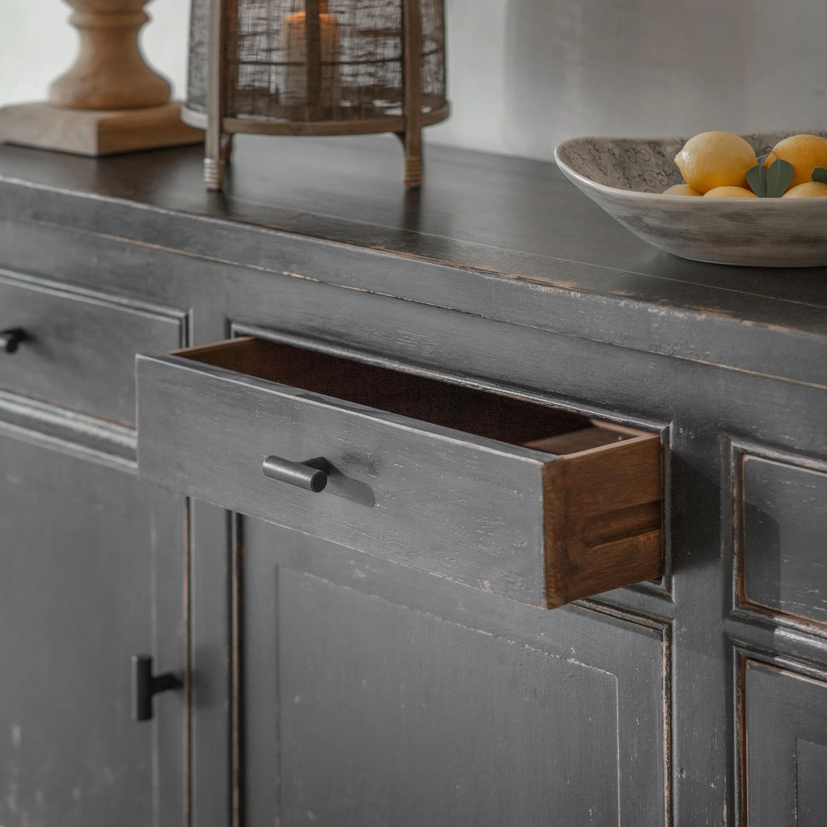 Loxwood Reclaimed Pine Three Door Sideboard 200cm-D