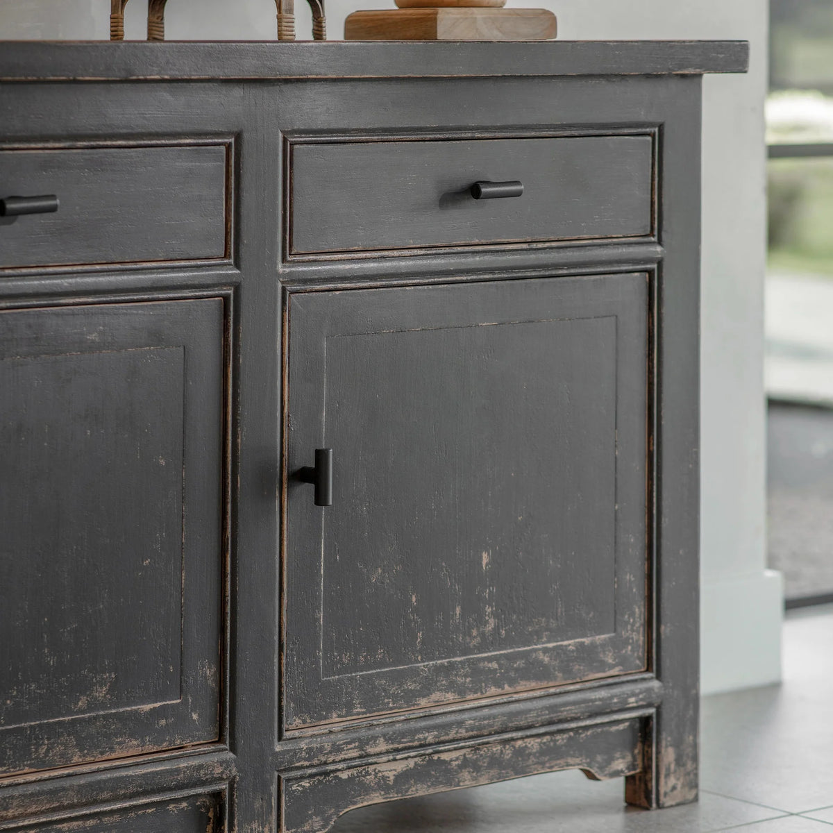 Loxwood Reclaimed Pine Three Door Sideboard 200cm-B