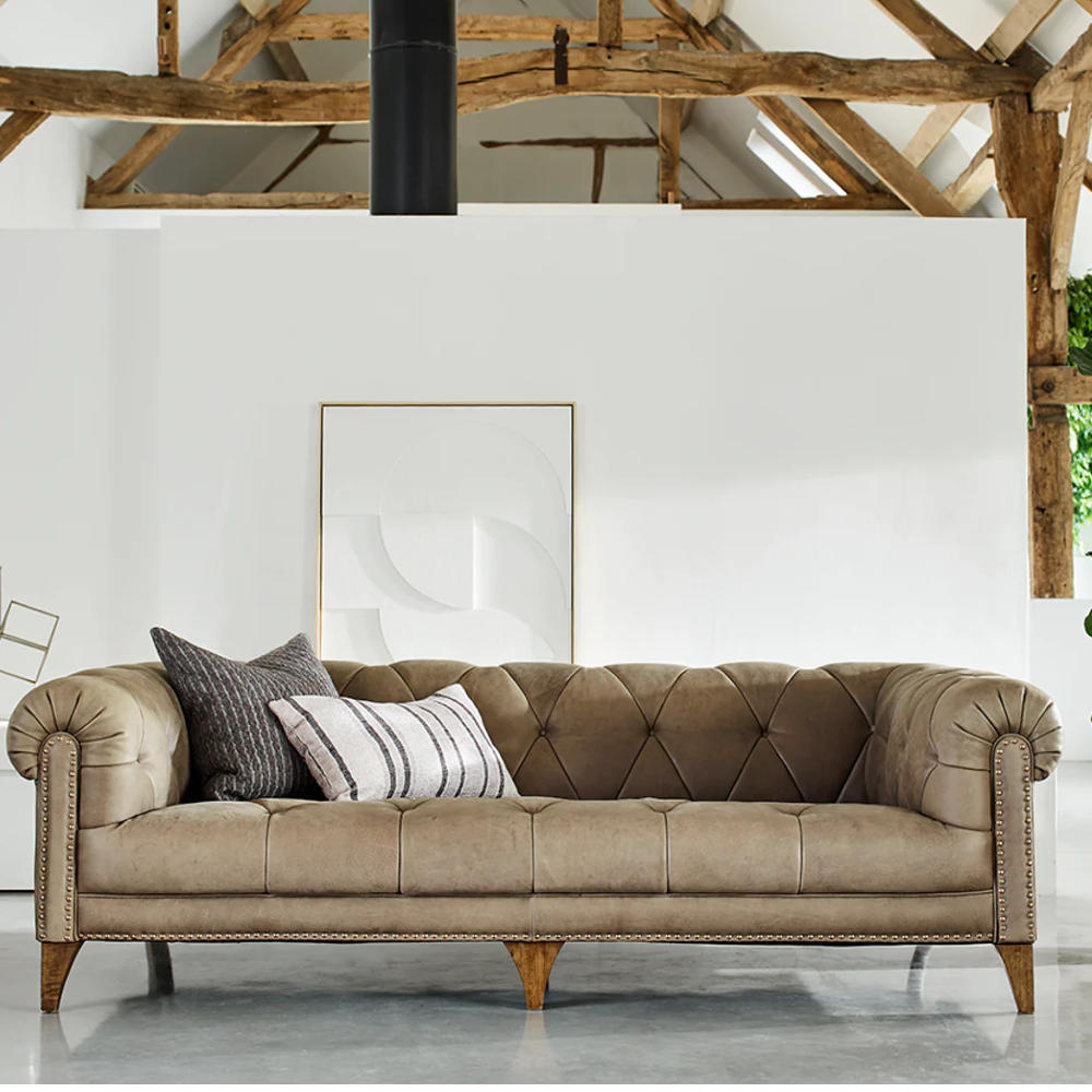Luisa DEEP Three Seat Sofa | Leathers | Annie Mo's
