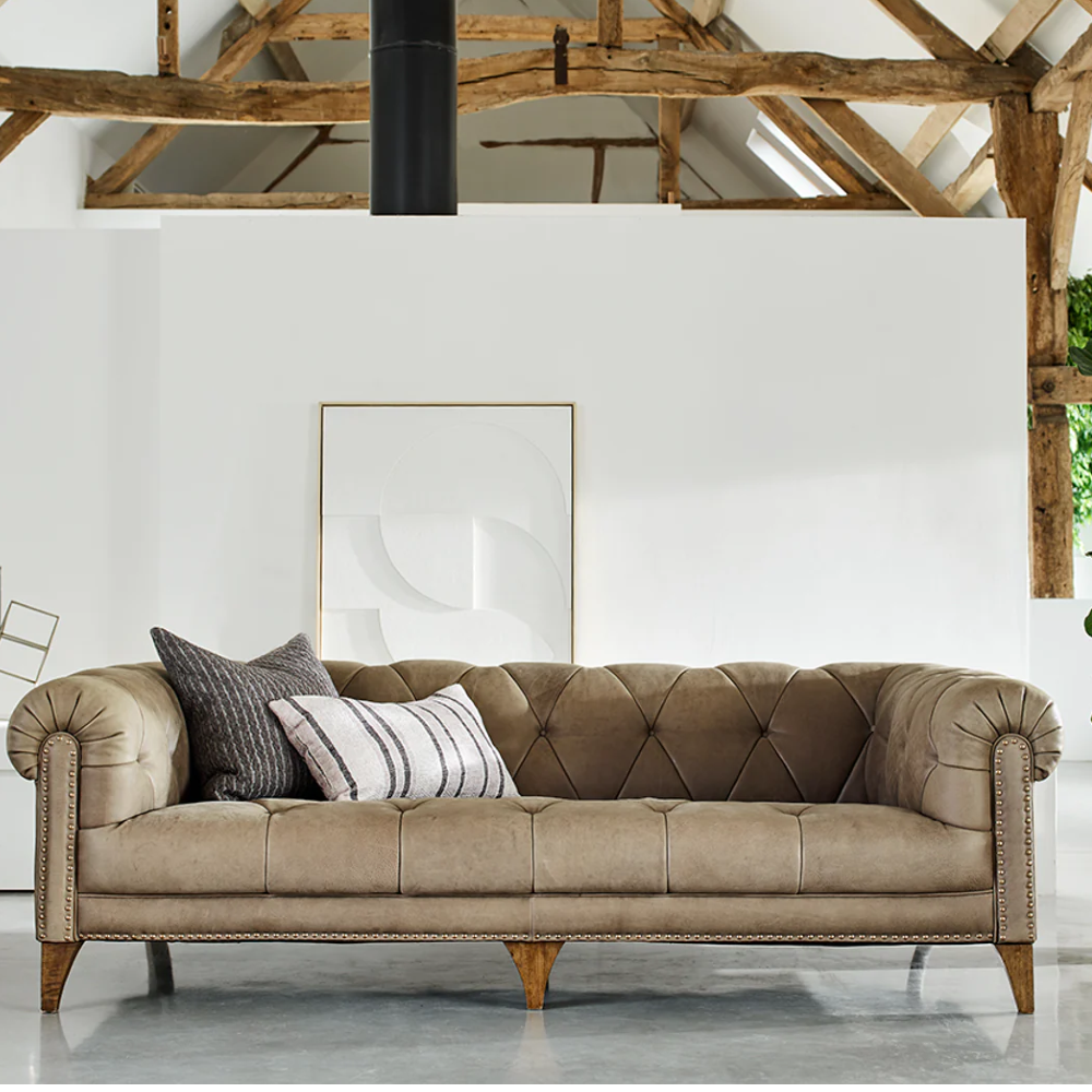 Luisa SHALLOW Three Seat Sofa | Leathers