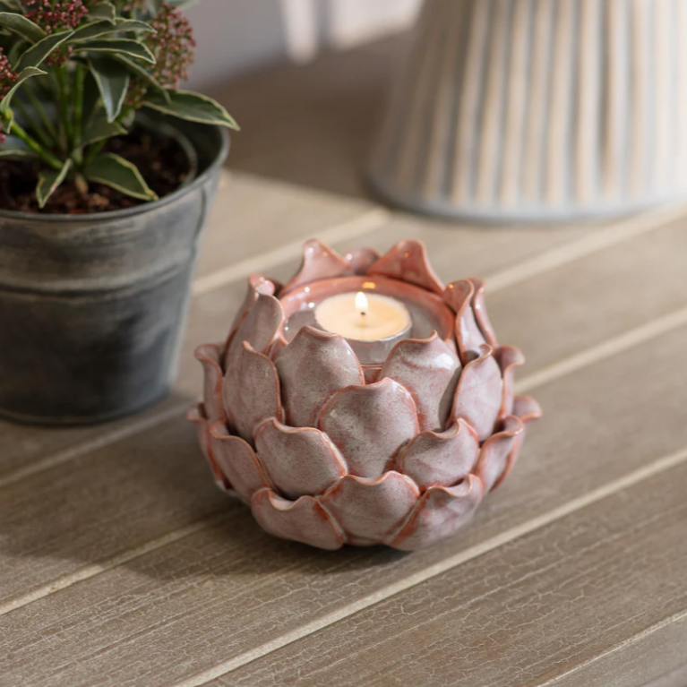 Lulworth Rosette Candle Holder 15cm | Annie Mo's