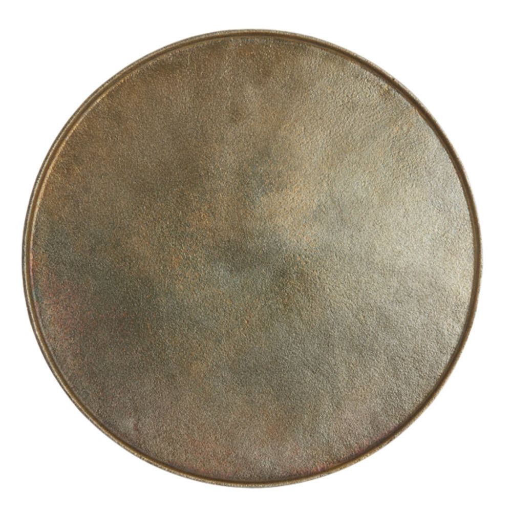 MAES Antiqued Bronze Round Tray 60cm | Annie Mo's