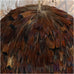 Terracotta Ornamental Feather Bauble 10cm