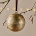 Manya Metal Round Baubles - Brass - (Set of 3) 7cm
