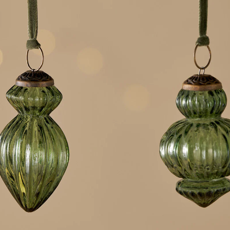 Manipur Baubles - Green (Set of Three) 8cm | Annie Mo's B