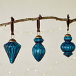 Manipur Baubles - Indigo (Set of Three) 8cm | Annie Mo's