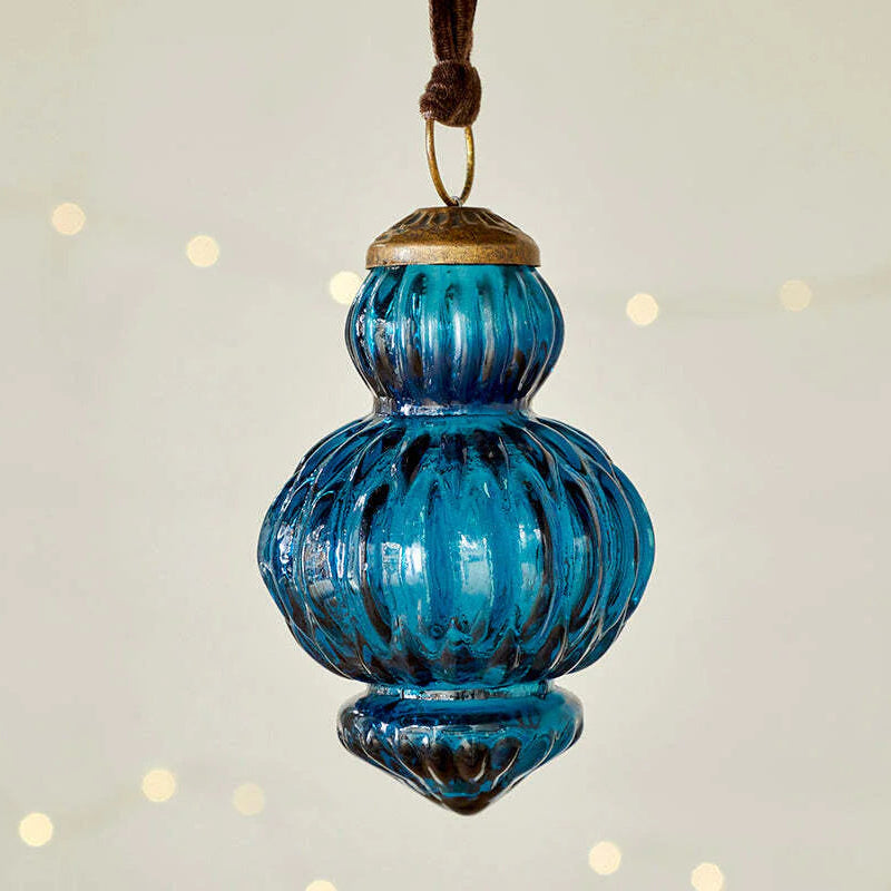 Manipur Baubles - Indigo (Set of Three) 8cm | Annie Mo's D