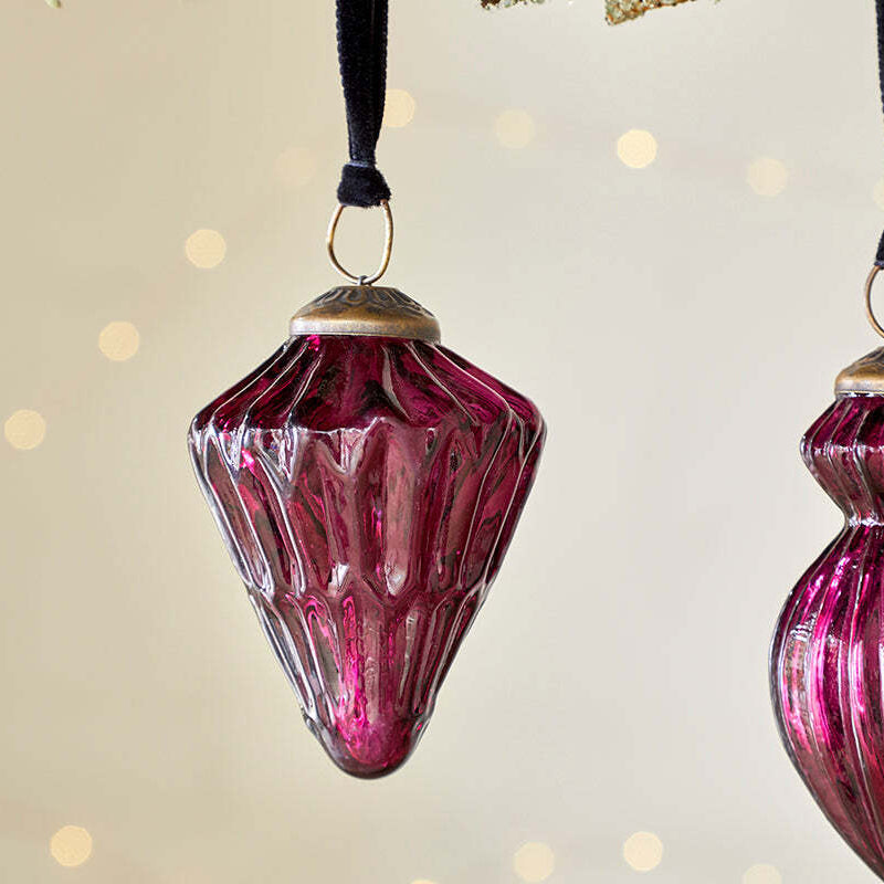 Manipur Baubles - Ruby (Set of Three) 8cm | Annie Mo's E