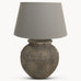 Baybridge Grey Stone Lamps with Grey Shades