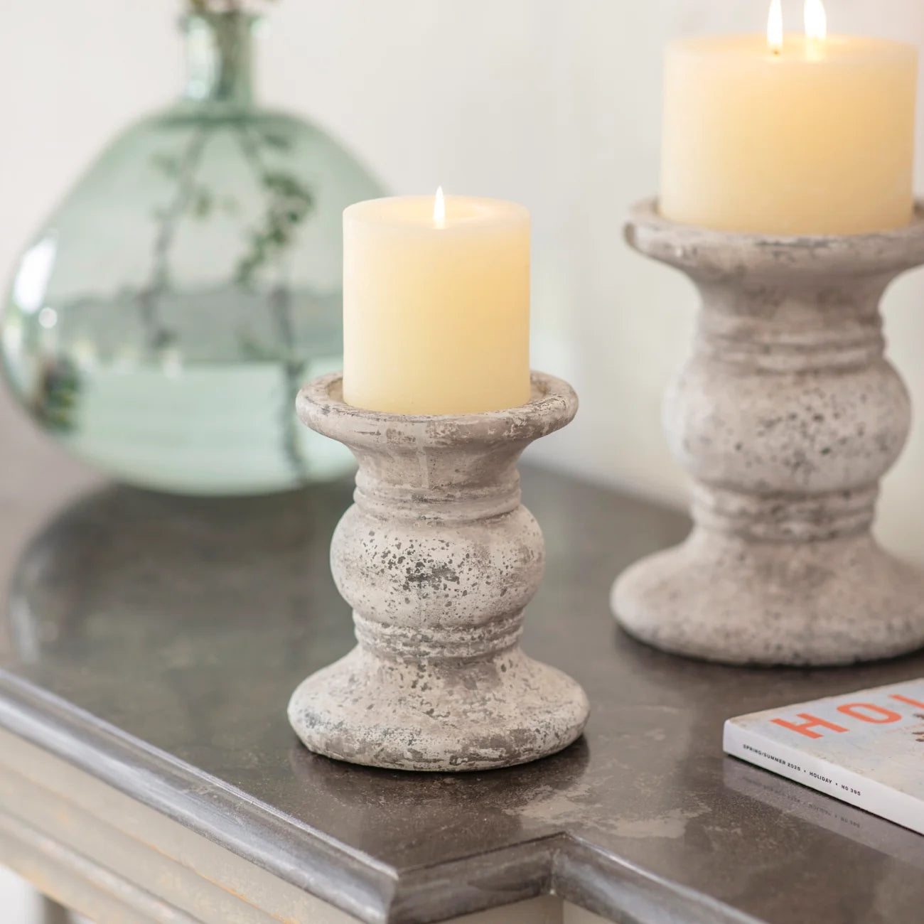 Birkdale Stone Candle Holders | Annie Mo's