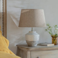 Clemsfold Stone Lamp with Gravel Shade 47cm | Annie Mo's