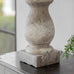 Stone Lamp with Linen Shade