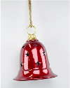 Glossy Red Metal Bell with Cut Out Detail Small | Annie Mo's