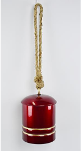 Glossy Red Metal Cowbell on Hanger | Annie Mo's