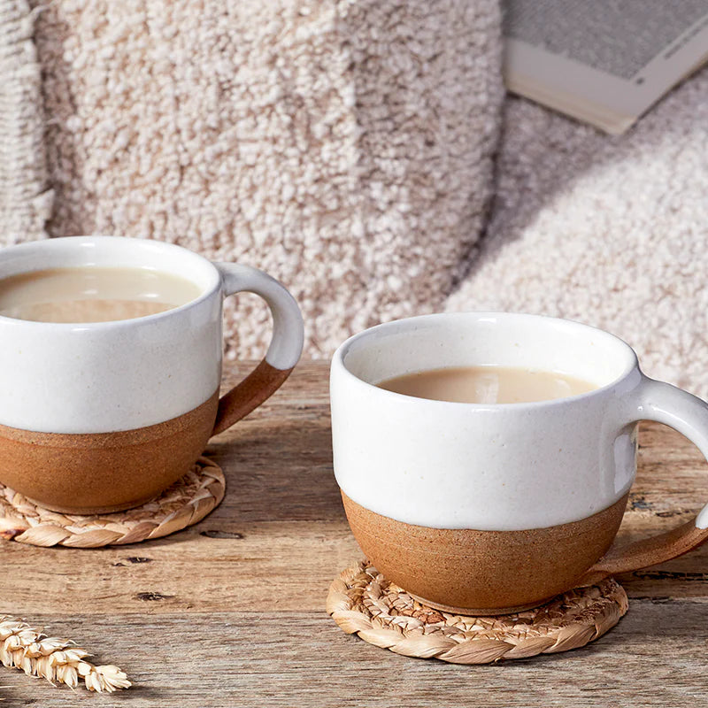 Mali Coffee Mug - White (Set of 2) | Annie Mo's
