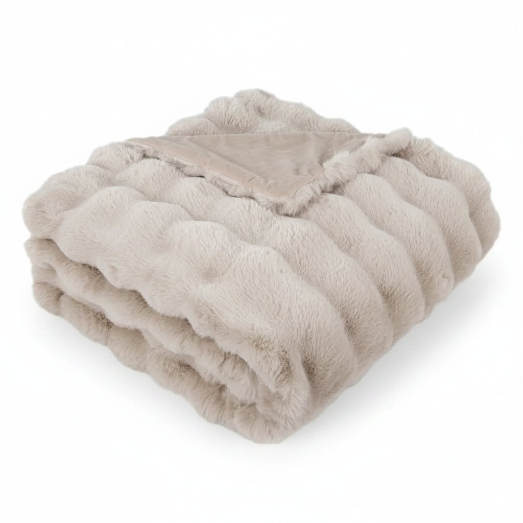Malini Raffles Beige Throw 150 x 200cm