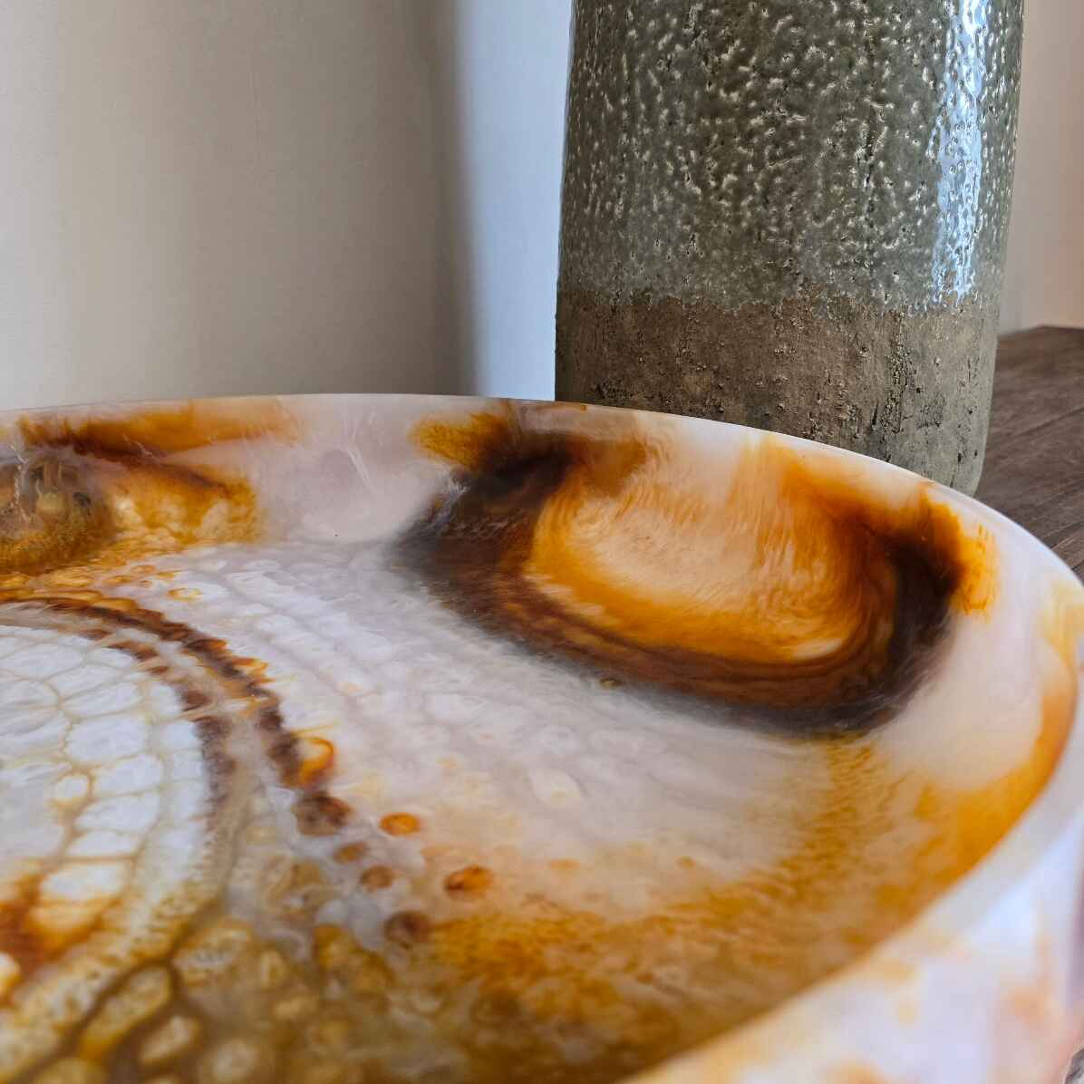 Marbled Effect Shallow Bowl 3