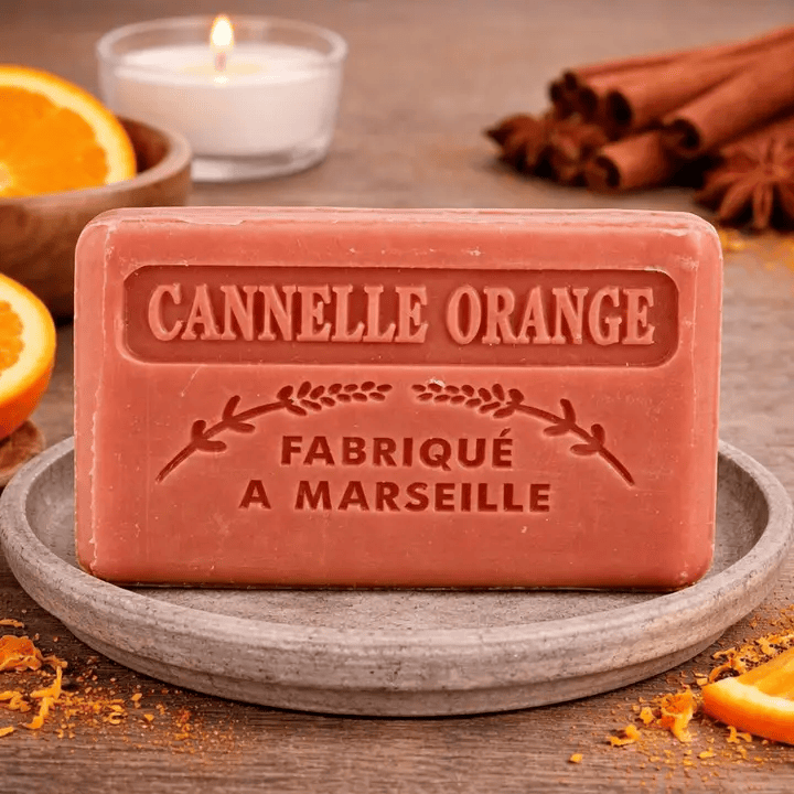 Marseille French Soap Cinnamon Orange125g | Annie Mo's