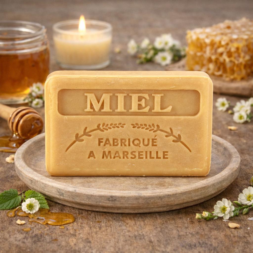 Marseille French Soap Honey 125g | Annie Mo's
