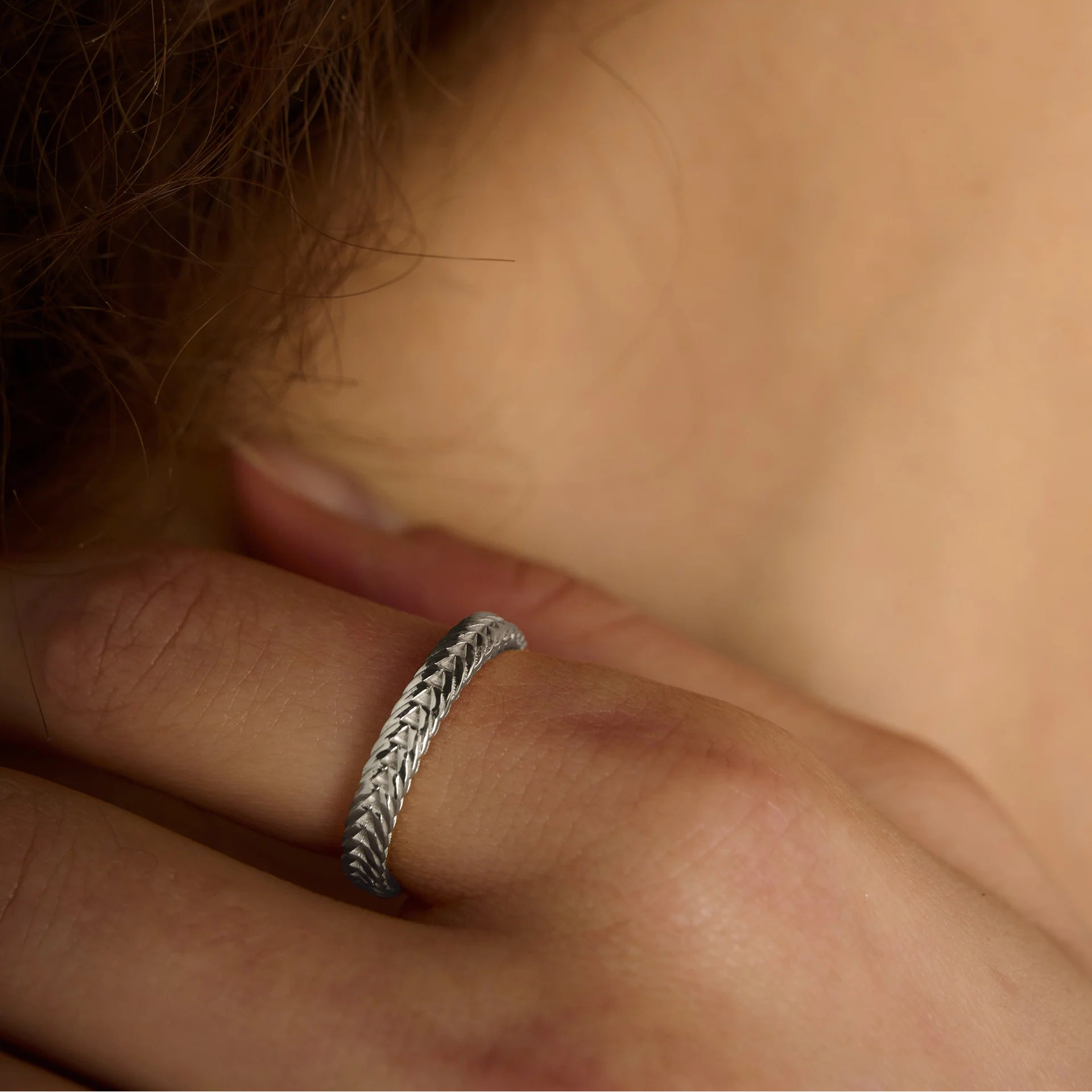 Woven Ring - Silver | Annie Mo's