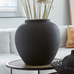 Matt Black Alba Pot 25CM