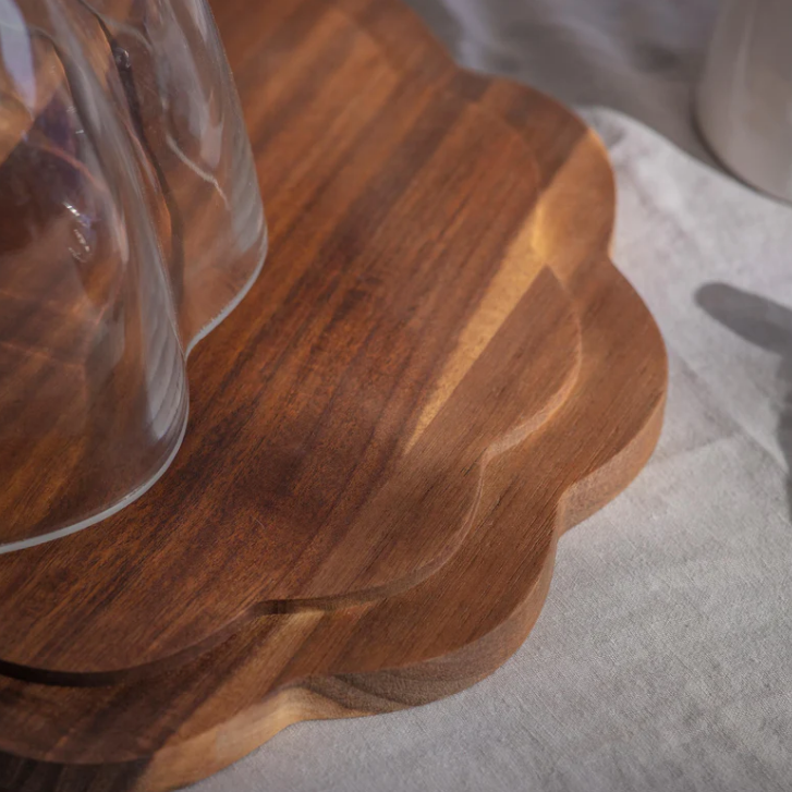 Mayfield Acacia Wood Cake Dome 31cm B | Annie Mo's