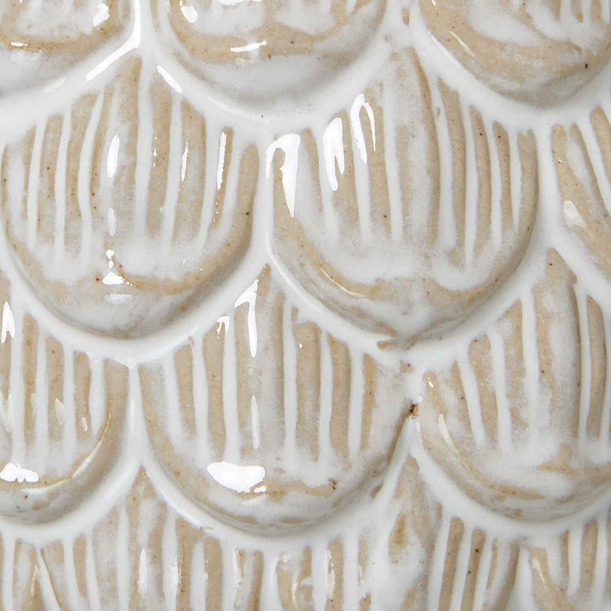 Medium Ceramic Pine Cone Trinket Dish With Lid 12cm-D