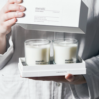 Meraki Shadow Lake Scented Candles Set of Two Gift Set | Annie Mo's