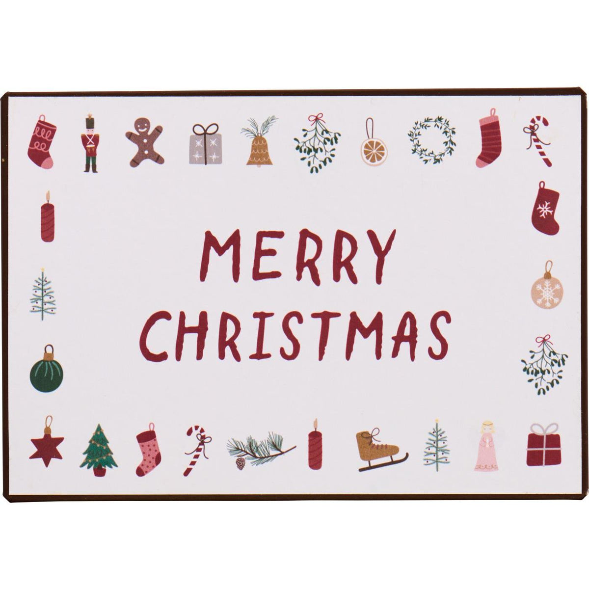 Merry Christmas Metal Sign 20cm | Annie Mo's