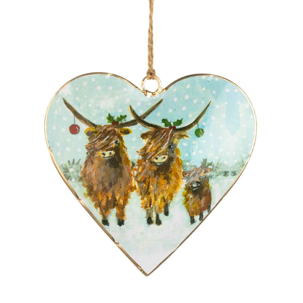 Metal Coo Trio Hanging Heart 10cm | Annie Mo's