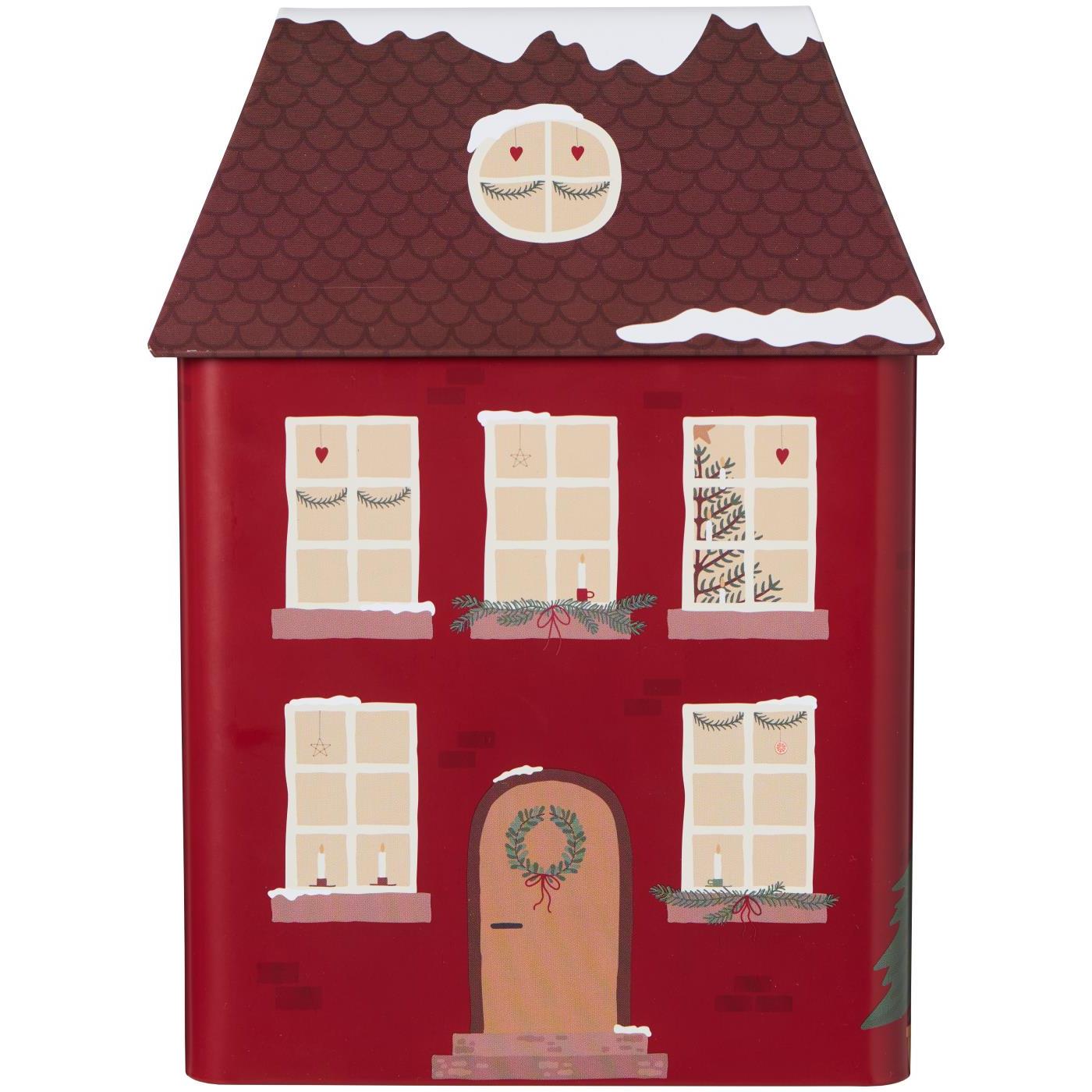 Metal House Canister - Christmas House | Annie Mo's2