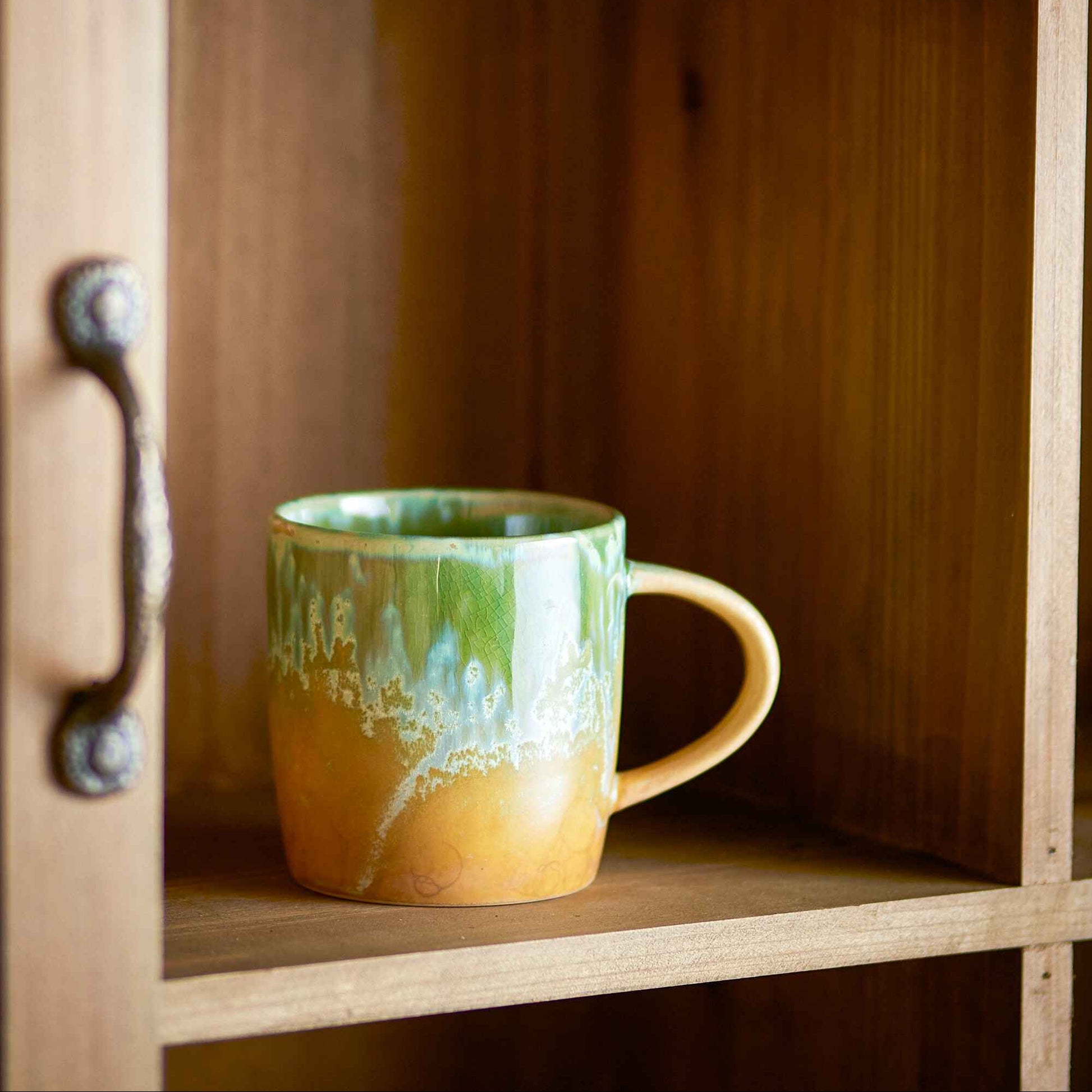 Milani Mug, Green, Stoneware | Annie Mo's-D