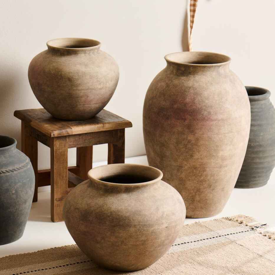 Minerva Terracotta Floor Vase 45cm