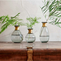 Mini Glass Vases - Smoke - Size Choice | Annie Mo's