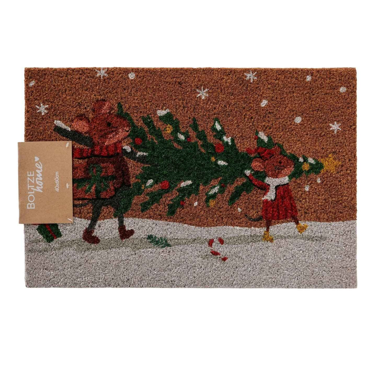 Mini Mice Christmas Doormat 60cm x 40cm | Annie Mo's