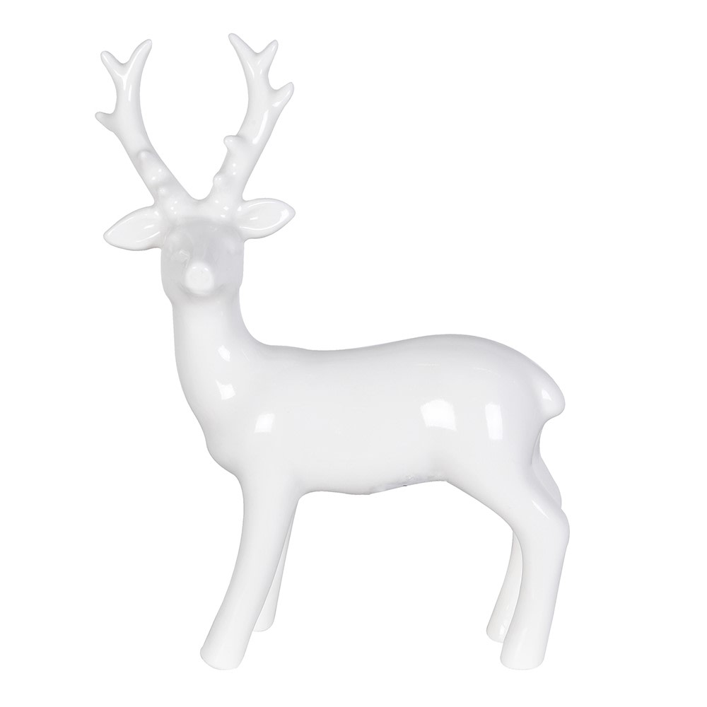 Mini White Porcelain Deer 19cm | Annie Mo's